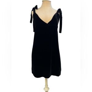 Juicy Couture Black Velvet Mini Dress - Size Petite